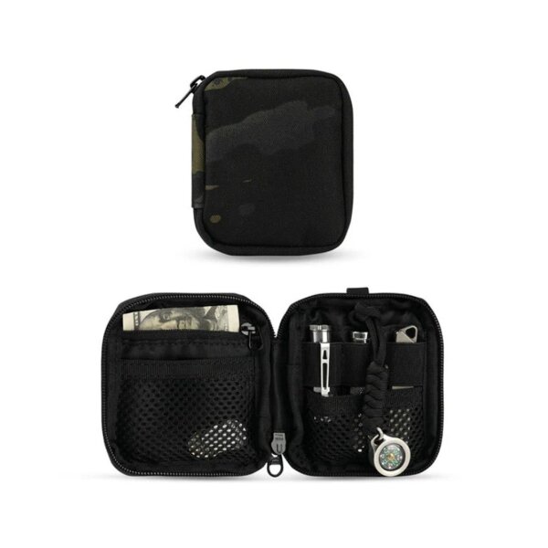 Viperade VE34 Black-Camo Tactical EDC Compact Pocket Organizer Pouch Tactical schwarz Camo Pouch Black EDC Pouch Pocket Organizer