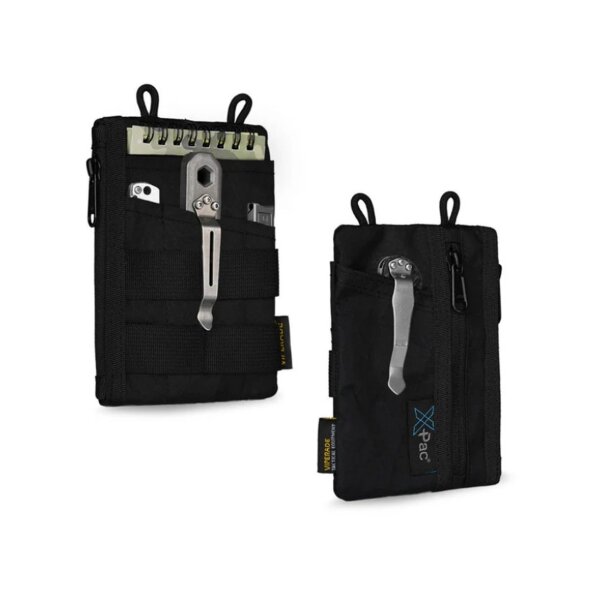 VE16N X-pac Black Schwarz Pocket Organizer EDC Multitool Pocket Pouch  Organizer Nylon EDC Pouch