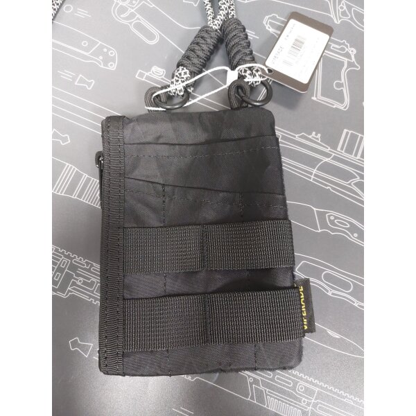 Viperade VE16R-Xpac Black Schwarz Organizer 500D Nylon EDC Pouch mit Tragegurt in Schwarz Weiß mit Verstelolmöglichkeit