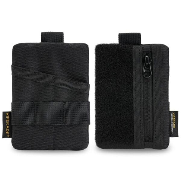 Viperade VE15 Black Schwarz Mini EDC Pouch EDC Pocket Organizer Tactical EDC Compact Pocket Organizer Pouch Tactical Keychain Pouch EDC Pouch Pocket Organizer