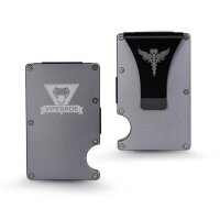 Viperade C9 Silver EC Karten Halter Wallet mit Clip und...