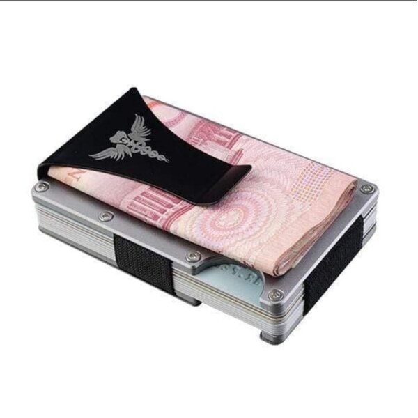 Viperade C9 Carbon Fiber EC Karten Halter Wallet mit Clip und RFID Blocker Carbon