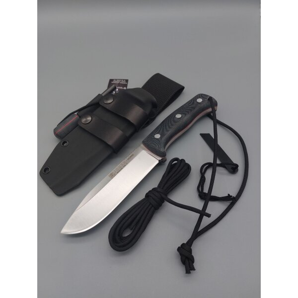 Joker Nomad N695 Micarta schwarz mit Kydexscheide und Feuerstarter