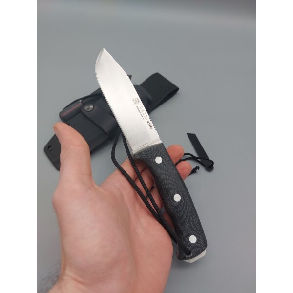 Joker Nomad N695 Micarta schwarz mit Kydexscheide und Feuerstarter