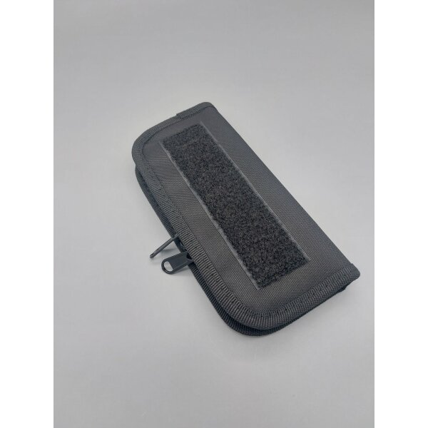 Söldner-Messer Sammlertasche Messertasche verschließbar für 2 Messer schwarz black