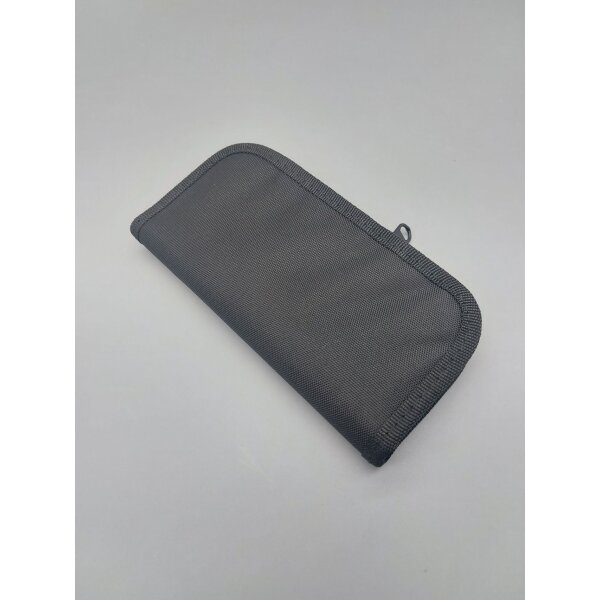 Söldner-Messer Sammlertasche Messertasche verschließbar für 2 Messer schwarz black