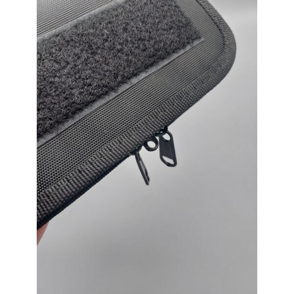 Söldner-Messer Sammlertasche Messertasche verschließbar für 2 Messer schwarz black