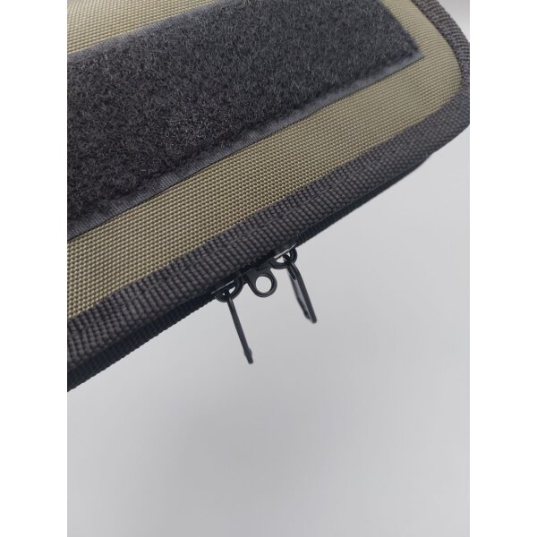 Söldner-Messer Sammlertasche Messertasche verschließbar für 2 Messer OD green grün