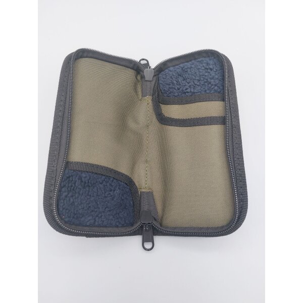 Söldner-Messer Sammlertasche Messertasche verschließbar für 2 Messer OD green grün
