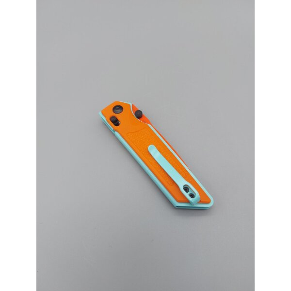Real Steel RSK Sacra Special Edition mit Cerakote Finish in Orange & Blue Crossbar Lock Orange Blau