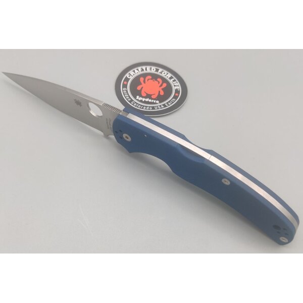 Spyderco Native Chief Blue Blau G10 CPM-SPY27 PlainEdge C244GPCBL