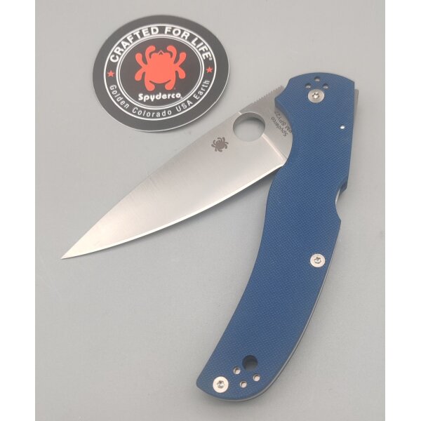Spyderco Native Chief Blue Blau G10 CPM-SPY27 PlainEdge C244GPCBL