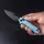 Real Steel RSK Vis Black PVD Blue G10 12C27 Stahl
