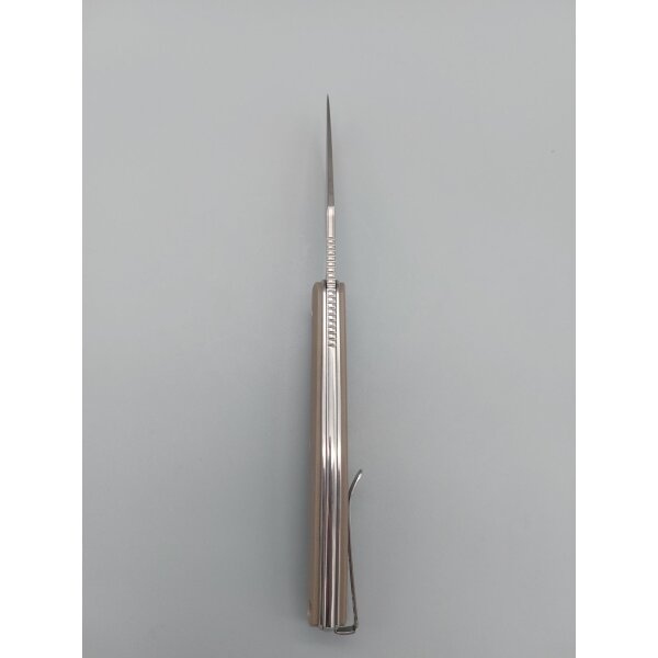 Real Steel Serenity Slip Joint Coyote G10 Satin Klinge Design by Braginets Farbe Beige Tan