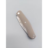 Real Steel Serenity Slip Joint Coyote G10 Satin Klinge...