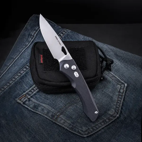 Real Steel Griffin Pro G10 Black Satin 14C28N Stahl