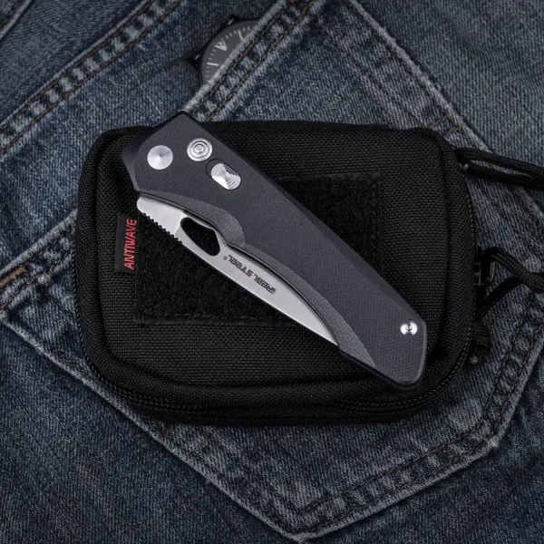 Real Steel Griffin Pro G10 Black Satin 14C28N Stahl