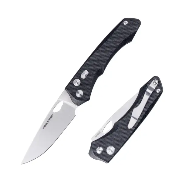 Real Steel Griffin Pro G10 Black Satin 14C28N Stahl