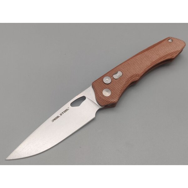 Real Steel Griffin Pro Natural Micarta 14C28N Stahl