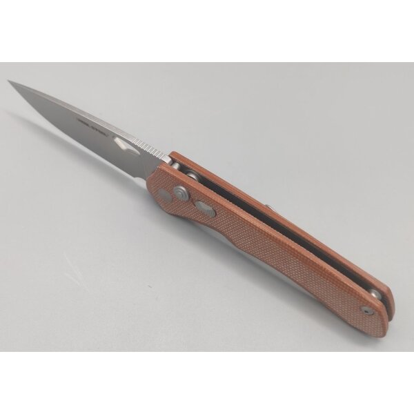Real Steel Griffin Pro Natural Micarta 14C28N Stahl