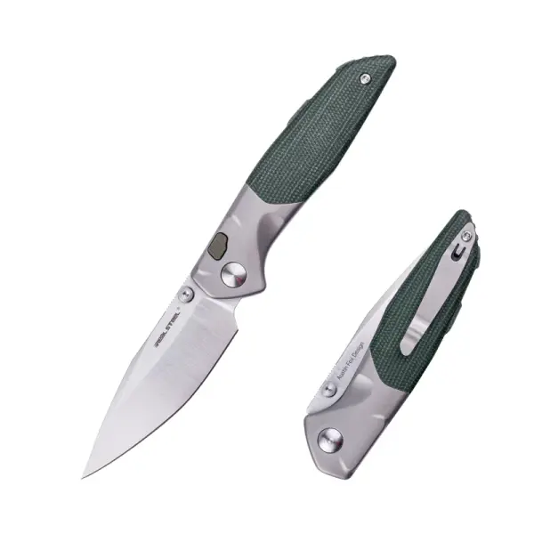 Real Steel RSK Hoeft Titanium & Micarta S35VN Stahl