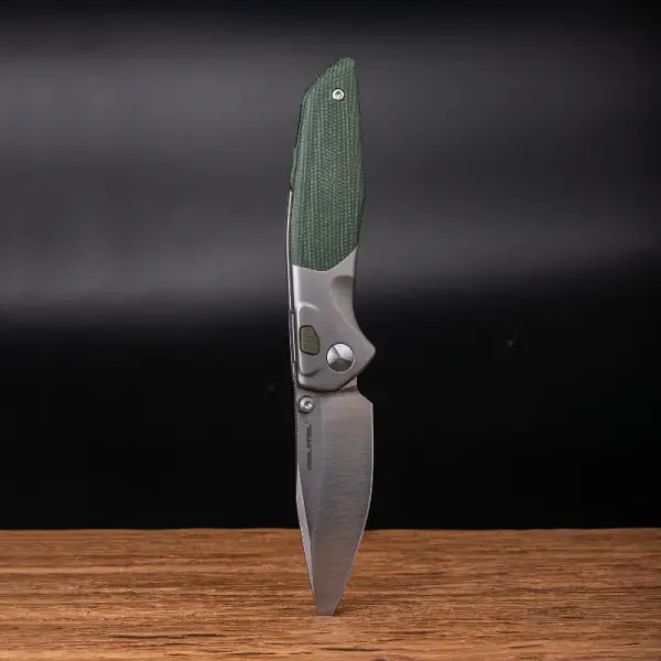 Real Steel RSK Hoeft Titanium & Micarta S35VN Stahl