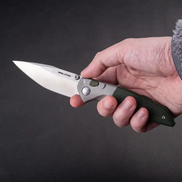 Real Steel RSK Hoeft Titanium & Micarta S35VN Stahl