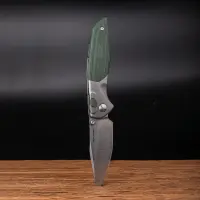 Real Steel RSK Hoeft Titanium & Micarta S35VN Stahl