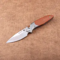 Real Steel RSK Hoeft Titanium & Natural Micarta S35VN...