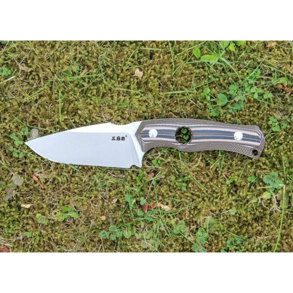 SanRenmu S725P Fahrtenmesser Messer 14C28N Stahl G10 Mix Color ABS