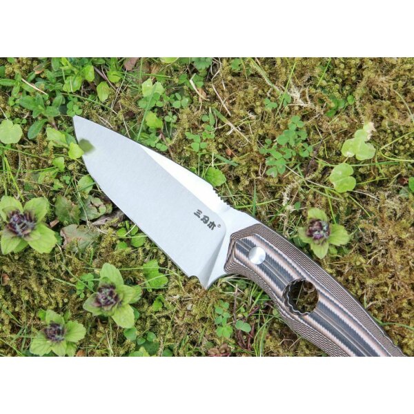 SanRenmu S725P Fahrtenmesser Messer 14C28N Stahl G10 Mix Color ABS