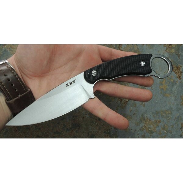 Sanrenmu S768 Messer Fixed Blade 12C27 Stahl G10 Griff Jagdmesser