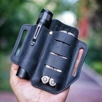 PJ8 EDC Leder Leather Multitool Sheath Belt Loop Waist Bag