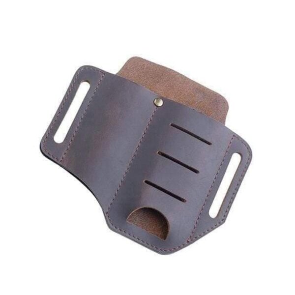 Viperade PJ8 Brown Braun EDC Leder Leather Multitool Sheath Belt Loop Waist Bag