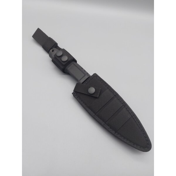 Extrema Ratio Shrapnel One Total Black fixed Messer mit Scheide