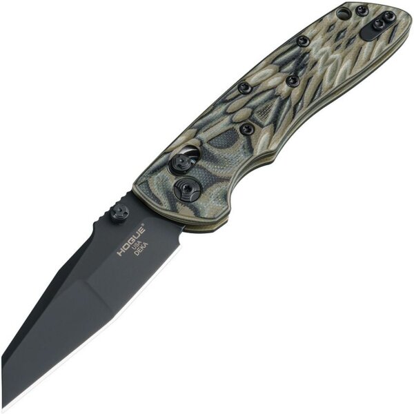 Hogue Deka 3.25" Able Lock Green CPM-20CV Stahl Green Grün Tarn G10 Griff Allen Elishewitz Camo