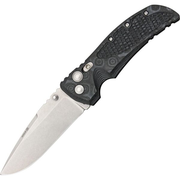 Hogue EX-01 G-Mascus Large Tactical Drop Point Manual Tumbled Drop Point Black Schwarz 154CM Stahl G10 Griff