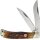 Rough Ryder Brown Stag Bone Jumbo Trapper Folding Knife Taschenmesser