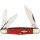 Rough Ryder Red Jigged Bone Knochen Whittler Folding Knife Taschenmesser mit 3 Klingen