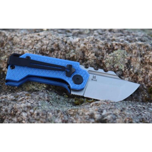 Midgards Messer Balance Line Thunrar Nano Folder blau / blue 14C28N Stahl G10 Griff