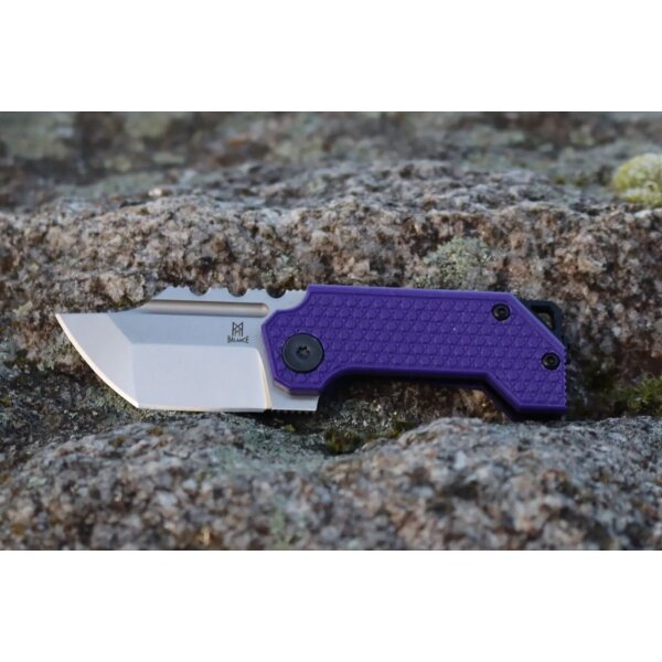 Midgards Messer Balance Line Thunrar Nano Folder lila / purple 14C28N Stahl G10 Griff