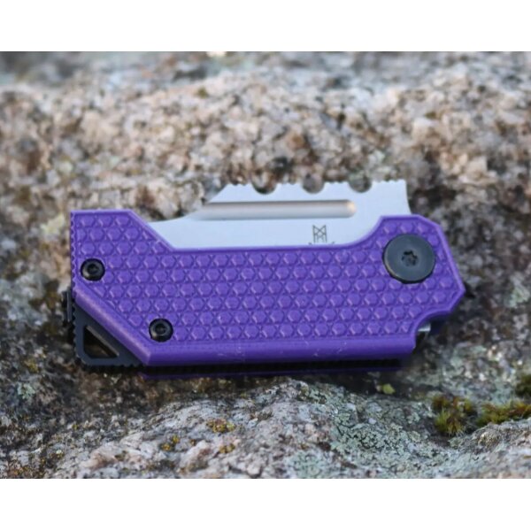 Midgards Messer Balance Line Thunrar Nano Folder lila / purple 14C28N Stahl G10 Griff