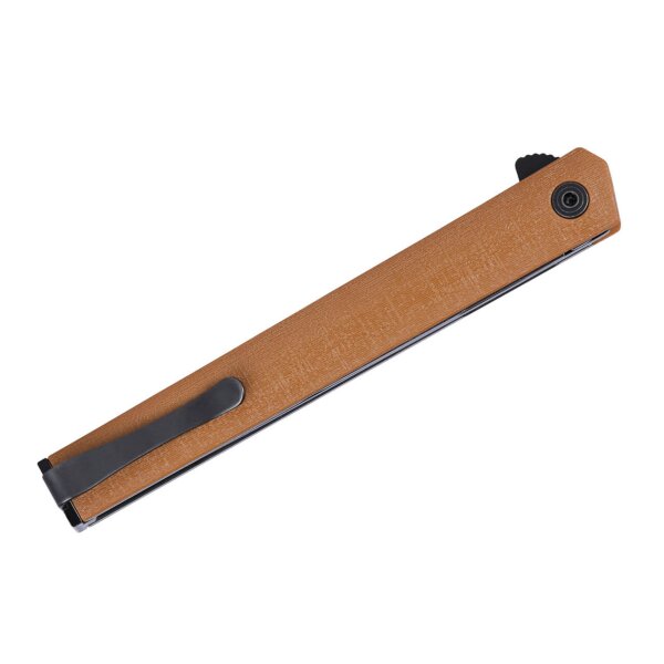 CRKT CEO Flipper GRN Brown AUS-8 Stahl Linerlock 01CR7097DK