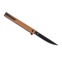 CRKT CEO Flipper GRN Brown AUS-8 Stahl Linerlock 01CR7097DK