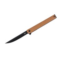 CRKT CEO Flipper GRN Brown AUS-8 Stahl Linerlock