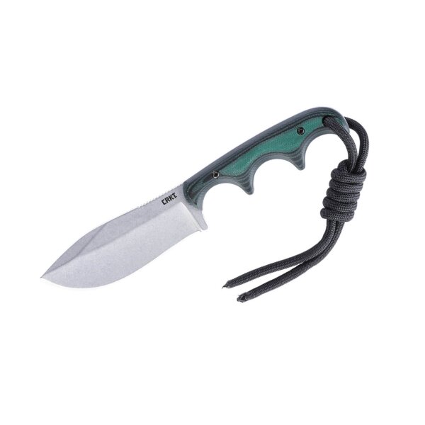 CRKT Minimalist Nessmuk Micarta Green D2 Stahl grün small fixed knife mit Kydex Kydexscheide 02CR2376