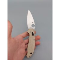 Spyderco Manix 2 Coyote Tan Brown Canvas Micarta CPM...