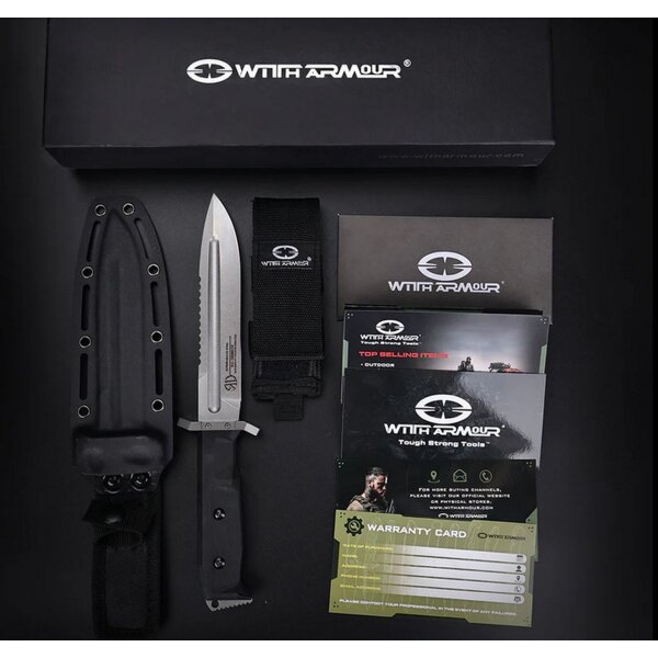 Witharmour Expendable Messer D2 Stahl G10 Griff Kydexscheide