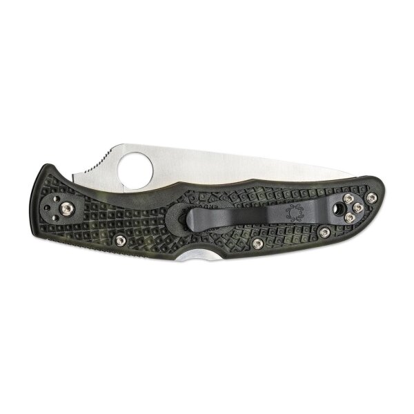 Spyderco Endura 4 Zome Green Camo Tarn Grün Military Camouflage VG-10 Stahl 01SP920
