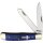Frost Cutlery Trapper Cross &amp; Holy Church mit Kreuz Taschenmesser Knochengriff Bone Knochen Kirche Gott Blue Blau